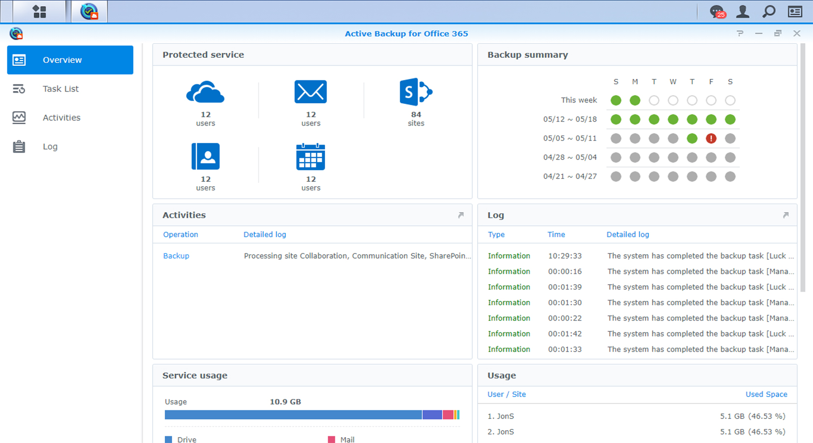 Active Backup solution for Microsoft 365 users (Office 365) - NEXUS Palma,  Sales and Technical Service